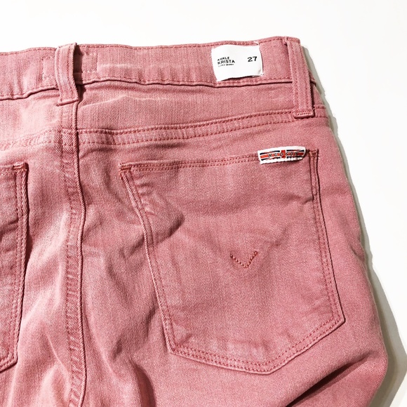 NEW HUDSON Krista Ankle Skinny Stretch Jeans Rose - Picture 14 of 14